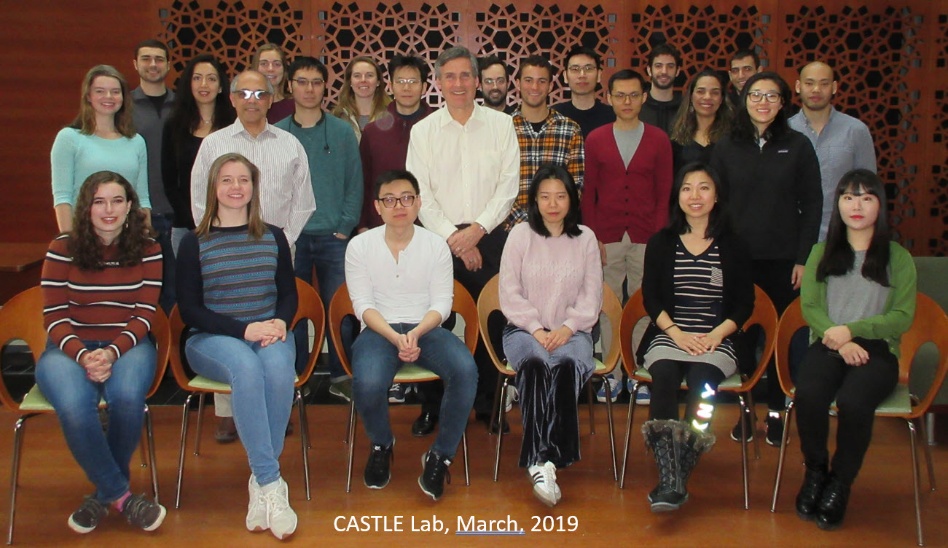 Professor Powell with a group of undergraduate senior thesis students, Ph.D.s, post-docs and research staff at Princeton